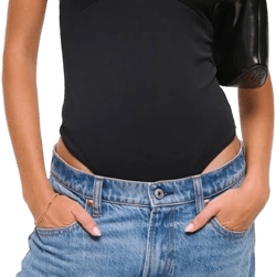 Abercrombie & Fitch Women's Bra-Free Hardware Cutout Bodysuit