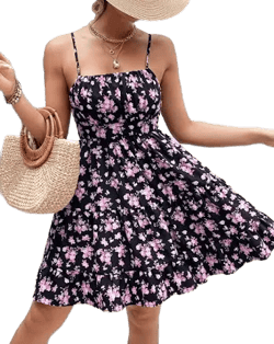 SHEIN Allover Floral Cami Dress