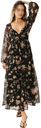 böhme Chance Floral Non Stretch Maxi Dress