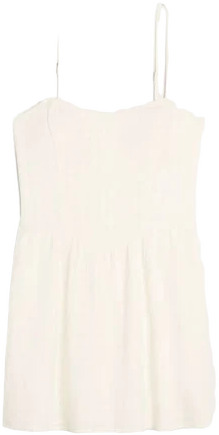 Women's Open-Back Linen-Blend Skort Dress