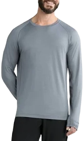 Athletic Works Men's & Big Men's Long Sleeve Performance Tee
