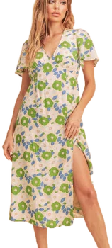 Floral Printed Midi Dress