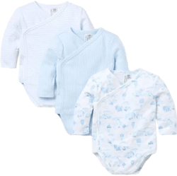 3-Pack Baby Wrap Bodysuit