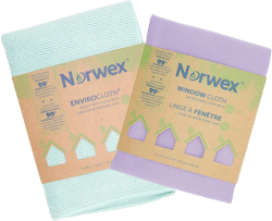 Norwex Basic Package - Microfiber - Glass Window Cleaning Cloth and Household Enviro Dusting Cloth Colors May Vary