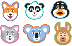 Mini Animals Iron-On Patch Set