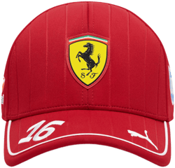 Ferrari Women's Red Puma For Scuderia Hp 2025 Leclerc Baseball Cap