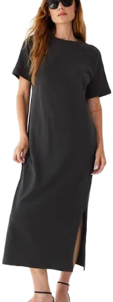Ayr Women's Heavyweight Cotton Crewneck Tee Dress