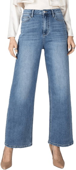 Ceros Jeans Womens Juniors Super High Rise Wide Leg Jeans