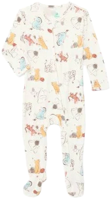 Winnie the Pooh Two-Way Zip Front Sleep N Play Pajamas