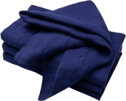 All Cotton and Linen and Linen Napkins Set of 4 100% Pure Linen Napkins