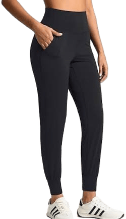 Colorfulkoala Women's High Waisted Fitted Joggers with Pockets