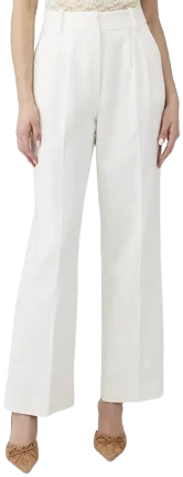 The Favorite High Waisted Wide-leg Pant In Ivory In Multi