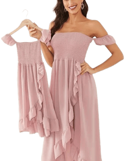 Mommy and Me Flowy Smocked Maxi Dress