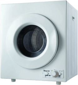 Magic Chef 3.5 Cubic Feet Compact Electric Clothes Dryer with Sensor or Timed Dry, Easy-Set Dial, Three Temperature Settings, Lint Filter, White