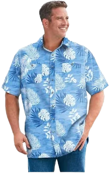 KingSize Short-Sleeve Linen Shirt
