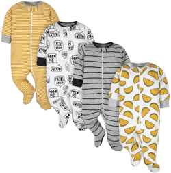 Onesies Brand Baby Boys 4-Pack Taco Sleep 'n' Plays