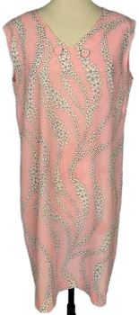 1960s Mod Floral Shift Dress