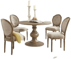 Laurel Foundry Lexi 46” Round Dining Table with Pedestal Base