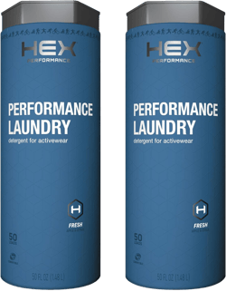 HEX Performance Laundry Detergent, Fresh & Clean, 100 Loads (Pack of 2) - Designed for Activewear, Eco-Friendly, Concentrated Formula
