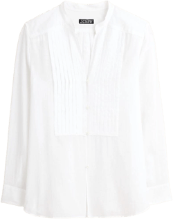 J.Crew Women's Cotton Voile Pintuck Top
