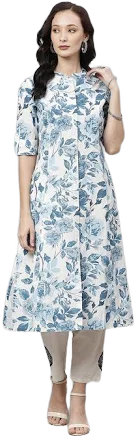 Andaaz Fashion Cotton Floral Printed A-Line Kurti