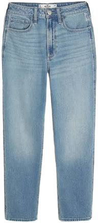 Hollister Women's Curvy Ultra High-Rise Ripped Mom Jeans