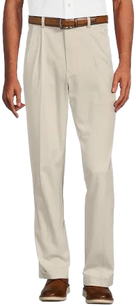 Travel Smart Men's Big and Tall Non-Iron Chino Pants