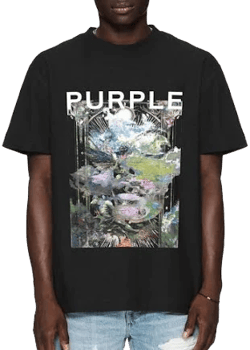 PURPLE BRAND Men's Oversize Graphic T-Shirt