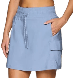 Avalanche Women's Stretch Twill Golf/Hiking Skort with Cargo-Style Pockets