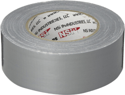 NSI - EWDT-8 General Purpose Cloth Duct Tape, 18lbs/inch Tensile Strength, 2" Width, 55 yds Length, 18mm Thick, Silver