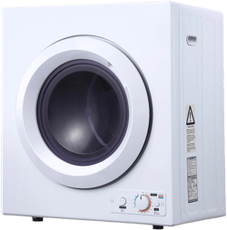 Portable Clothes Dryer, Laundry Dryer Machine 2.65 cu. ft. Compact Dryers, 1400W Front Load Tumble Stainless Steel Electric Dryers Machine