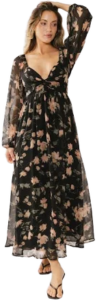 böhme Chance Floral Non Stretch Maxi Dress
