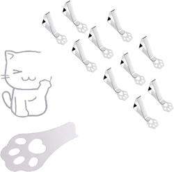 CUNGLIN Tablecloth Clips for Outdoor Thick Tables 10 Pack, Claw Picnic Table Cloth Holder Clip Indoor, Heavy Duty Stainless Steel Cover Clamp for Party Wedding Home Restaurant Camping Accessories