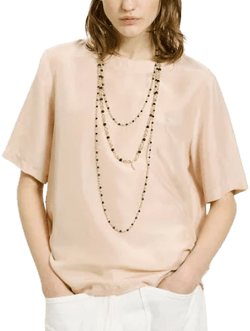MOMONÍ Amaru Blouse in Habutai Silk