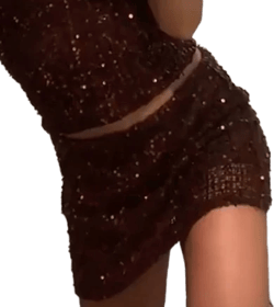 12th Tribe Women's Sequin Mini Skirt