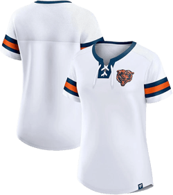 Fanatics Women's Chicago Bears Sunday Best Lace-Up T-Shirt