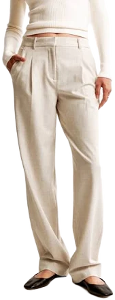 Abercrombie & Fitch Women's Quinn Tailored Straight Pant