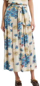 The Great Floral Highland Midi Skirt