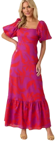 Nothing in My Way Women's Floral Cotton Maxi Dress