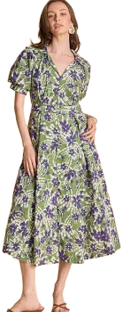 English Factory Women's Floral Printed Pleat Midi Dress