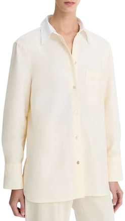 Women's Vince Oxford Shirt With Contrast Collar