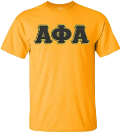 Alpha Phi Alpha Sewn-On Letter Crew Shirt