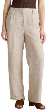 Quince Women's European Linen Pleated Trousers