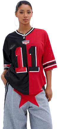 Akira Split Personality Jersey Top