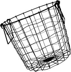 Zerodeko 1pc Metal Storage Basket Woven Laundry Basket Woven Storage Basket Metal Clothing Hamper Laundry Storage Basket Wire Laundry Hamper Storage Box Laundry Tub Laundry Bag Garbage Can