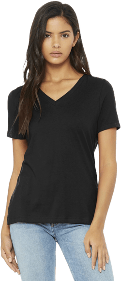 Bella + Canvas Women's Relaxed Jersey V-Neck T-Shirt