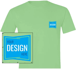 Custom Printed Gildan Men's T Shirts 100% Soft Style Tee
