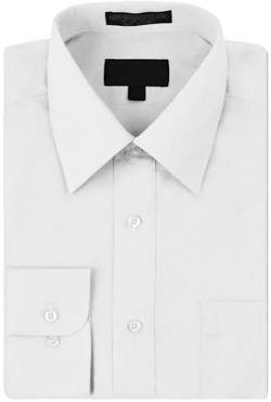 VKWEAR Men's Classic Fit Long Sleeve Wrinkle Resistant Dress Shirt