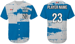 Custom Blotch Abstract Baseball Jersey