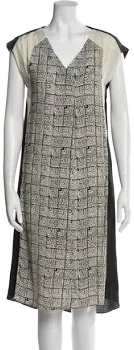 Akira Naka Midi Length Printed Dress